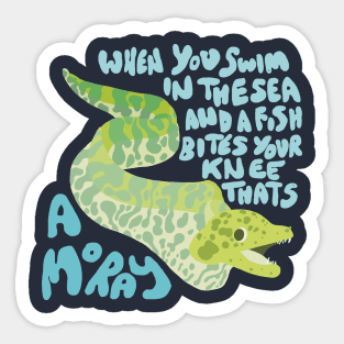 Moray Eel Sticker